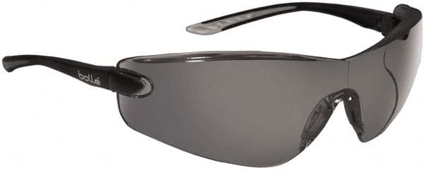 Safety Glass: Anti-Fog & Scratch-Resistant, Polycarbonate, Smoke Lenses, Frameless MPN:40038