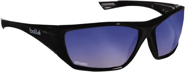 Safety Glass: Anti-Fog & Scratch-Resistant, Polycarbonate, Blue Lenses, Full-Framed MPN:40151