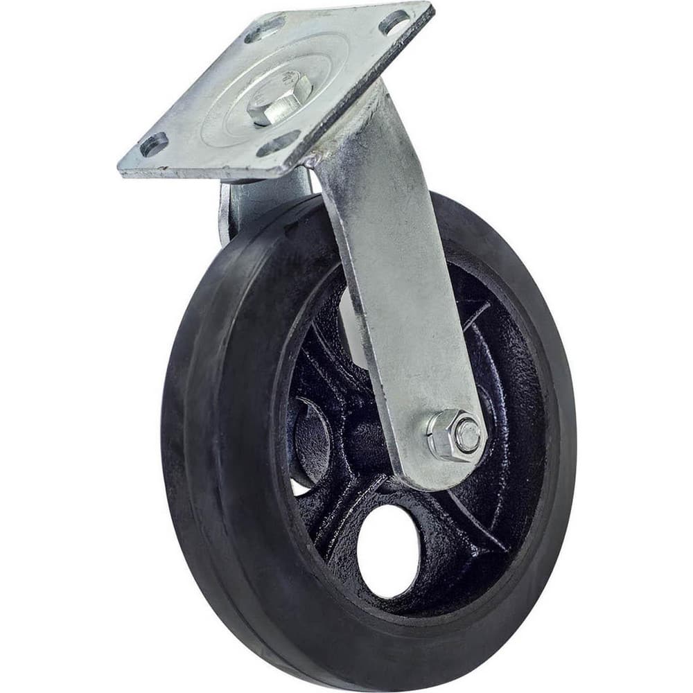 Swivel Caster Wheel: Hard Rubber, 8