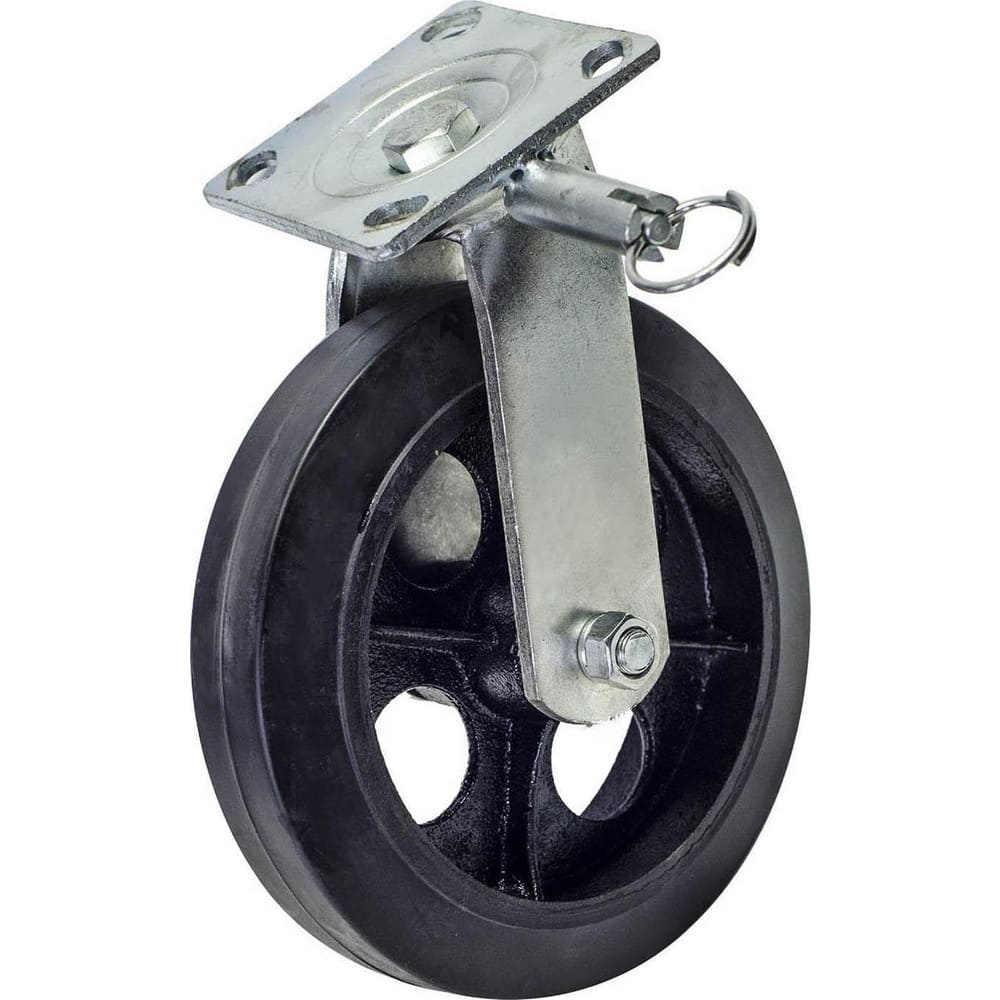 Swivel Caster Wheel: Hard Rubber, 8