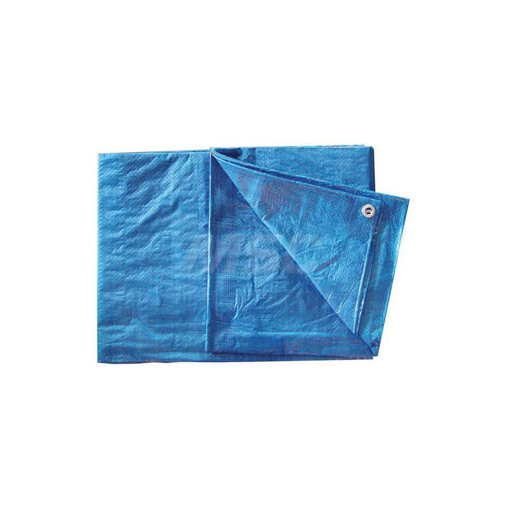 Tarp/Dust Cover: Blue, Rectangle, Polyethylene, 14' Wide MPN:84-530