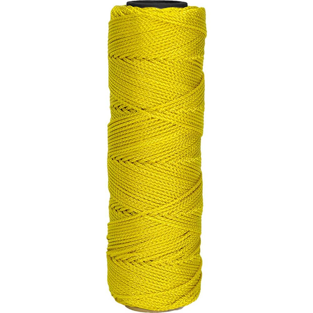 Mason Line Twine: #18 Twine Dia, Nylon, Yellow MPN:11-133