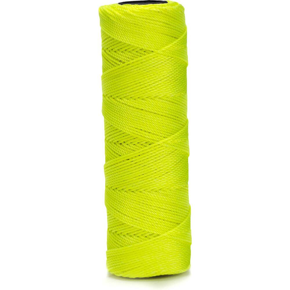 Mason Line Twine: #15 Twine Dia, Nylon, Yellow MPN:81-195