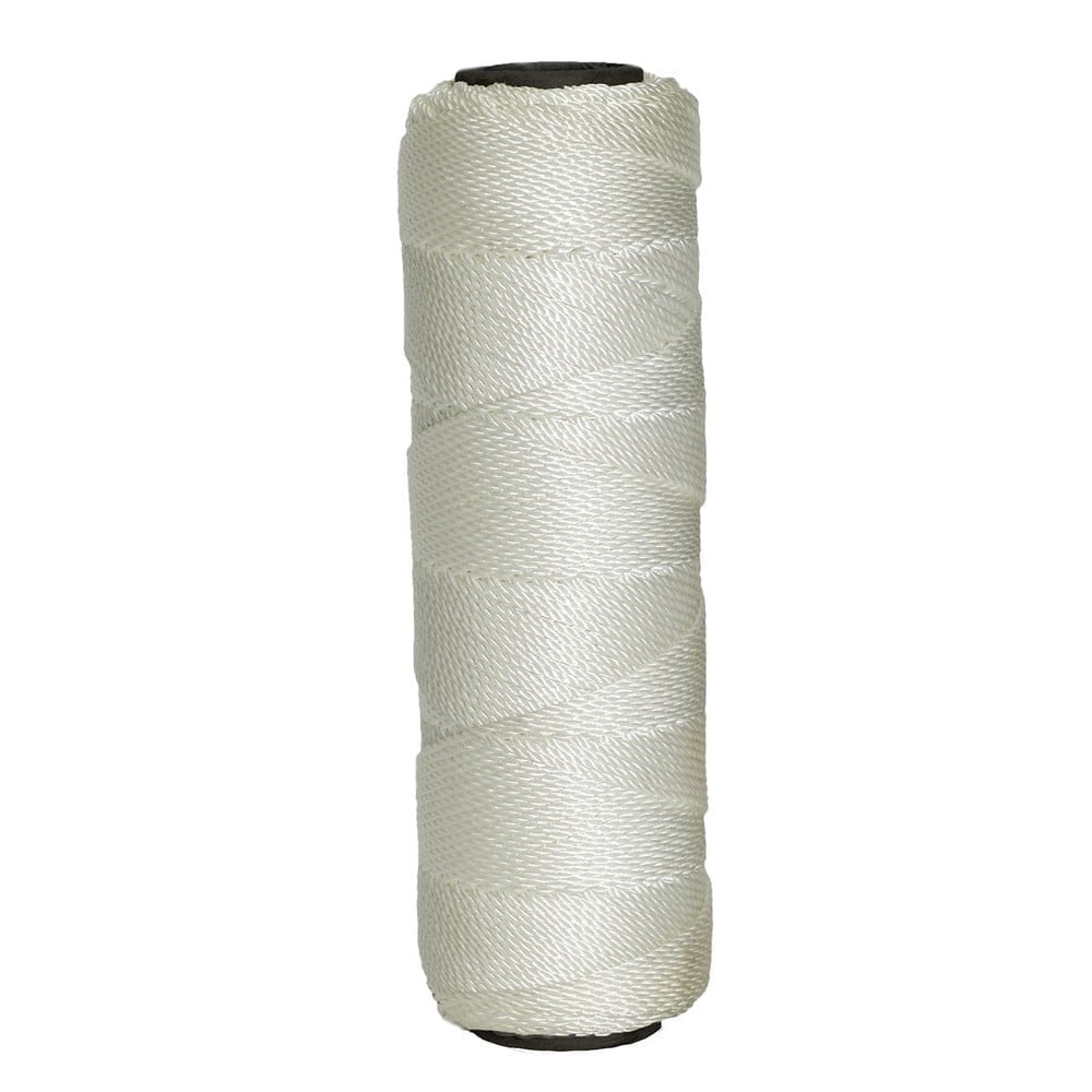 Mason Line Twine: #15 Twine Dia, Nylon, White MPN:81-206