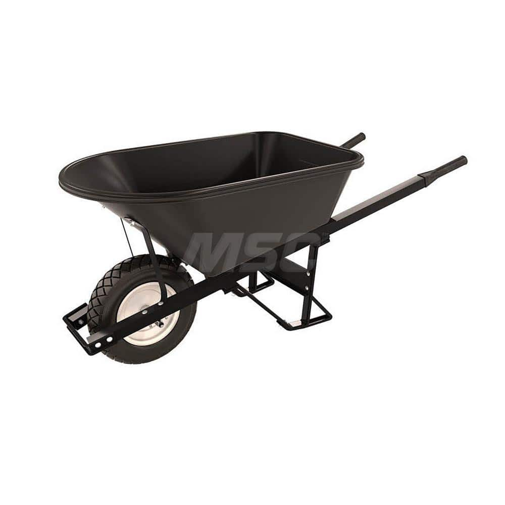 Wheelbarrows, Volume Capacity: 5.8 , Load Capacity: 250 , Wheel Material: Rubber  MPN:28-910