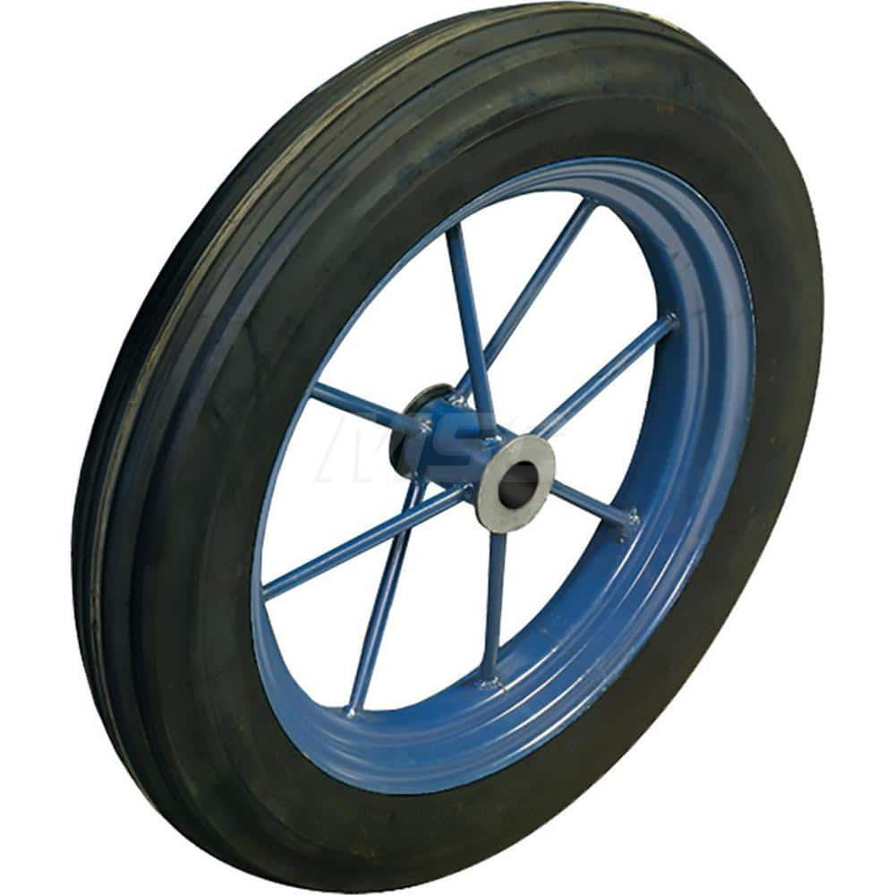 Wheelbarrow Tires, Wheel Material: Rubber , Wheel Diameter: 18in , Wheel Width: 4in , For Use With: Bon Tool 12-354 Concrete Cart MPN:50-177