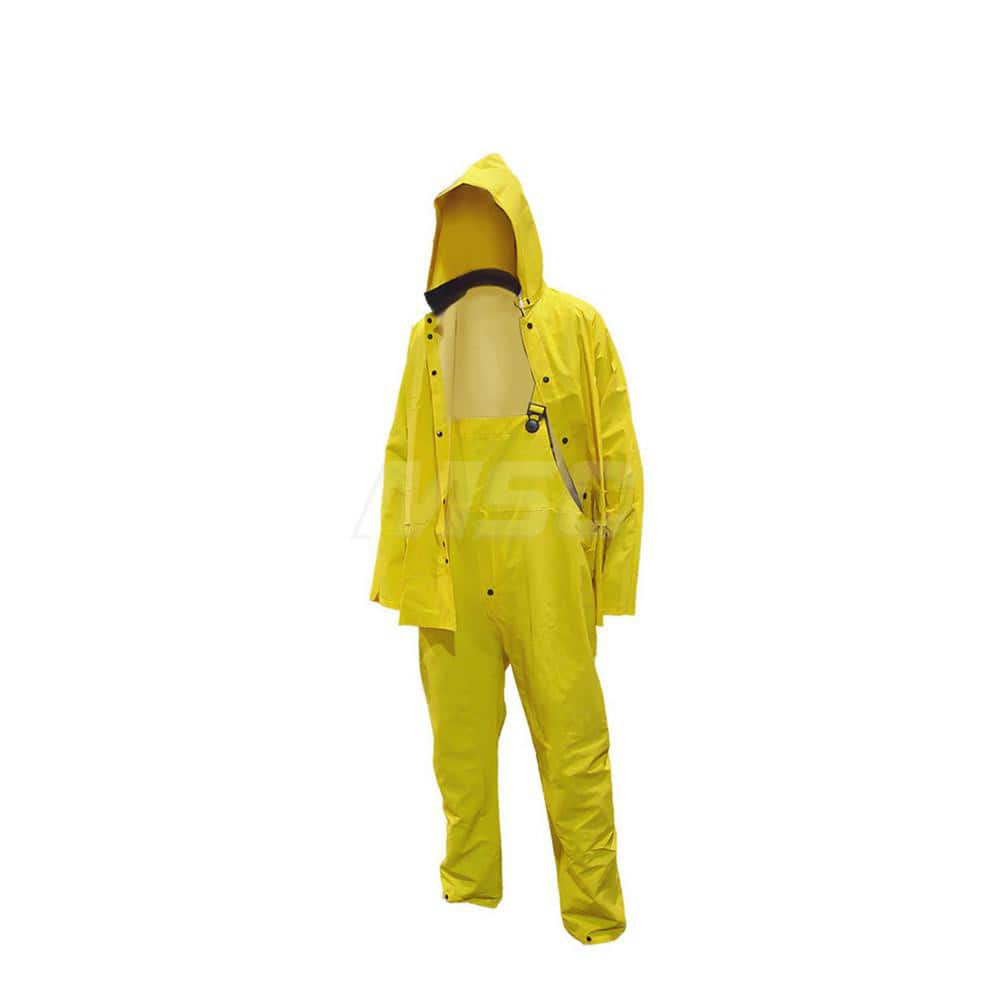 Rain Coat: Size XL, Yellow, Polyester MPN:14-387