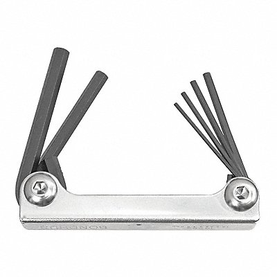 Set 6 Hex Metal Handle Fold-Up Tools MPN:14595