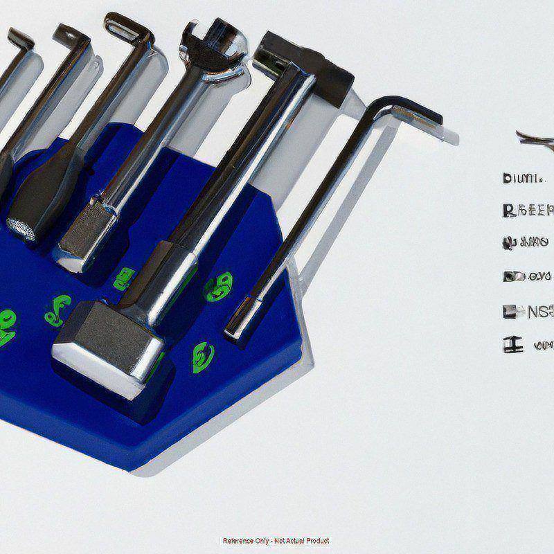 Set 10 Plated Hex L-Wrenches- Short MPN:16238