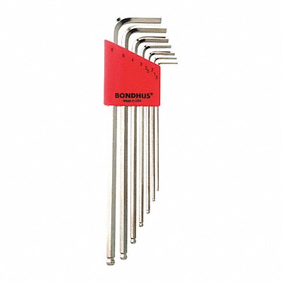 Set 7 Plated Ball End L-Wrenches Xl MPN:17092