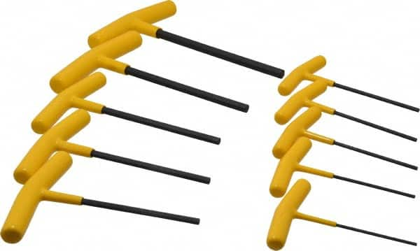 10 Piece T-Handle Hex Key Set MPN:13338