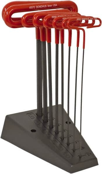 8 Piece T-Handle Cushion Grip Hex Key Set MPN:46589