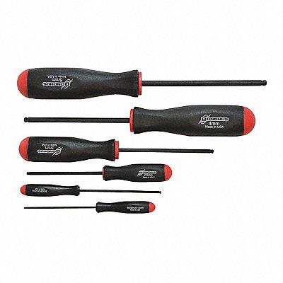 Set 6 Prohold Ball End Screwdrivers MPN:74686