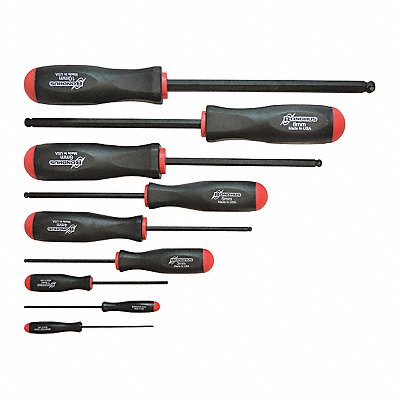 Set 9 Prohold Ball End Screwdrivers MPN:74699