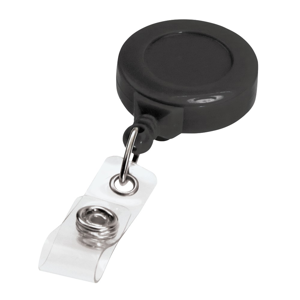 Bonitas Insigneea Round Badge Reels, Black, Pack Of 25 (Min Order Qty 4) MPN:60000