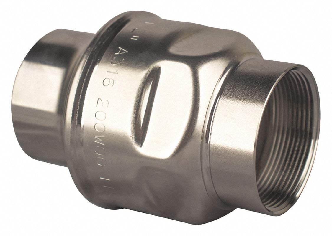 Spring Check Valve SS 1-1/2 FNPT MPN:S250-1 1/2