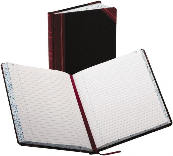 Record/Account Book: 300 Sheets, Record Ruled, Red Paper MPN:BOR38300R