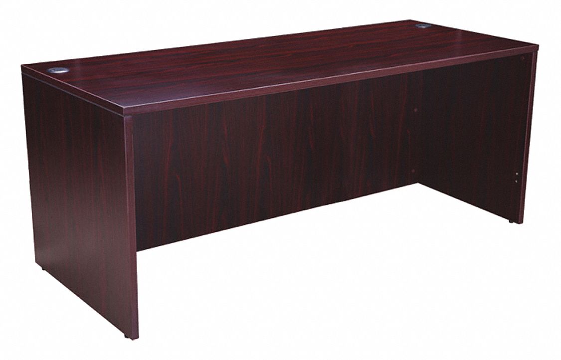 Office Desk Mahogany Base Overall 71 W MPN:N101-M