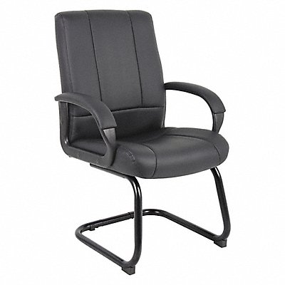 Guest Chair Faux Leather Black MPN:B7909