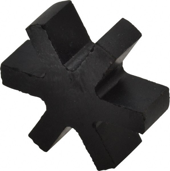 Flexible 3-Jaw Coupling Insert: Rubber, 1/2