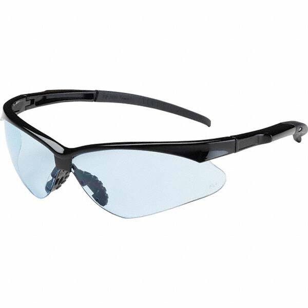 Safety Glass: Scratch-Resistant, Polycarbonate, Blue Lenses, Frameless, UV Protection MPN:250-28-0003