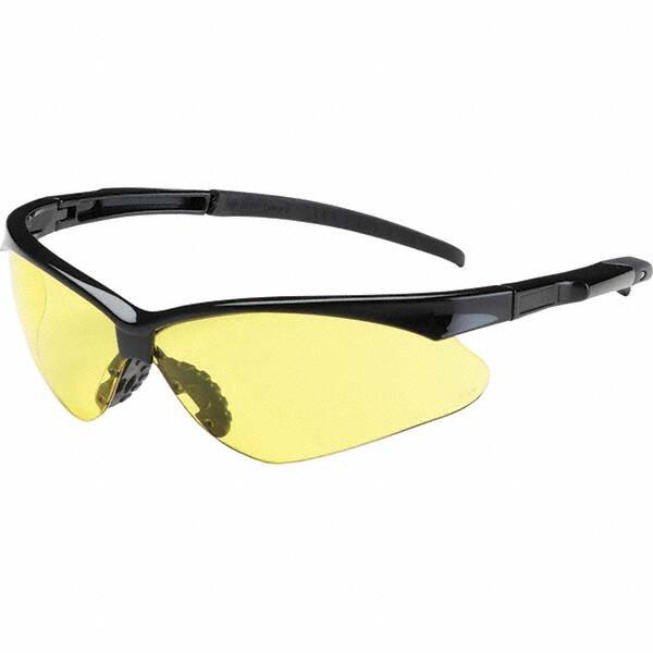 Safety Glass: Scratch-Resistant, Amber Lenses, Frameless, UV Protection MPN:250-28-0009