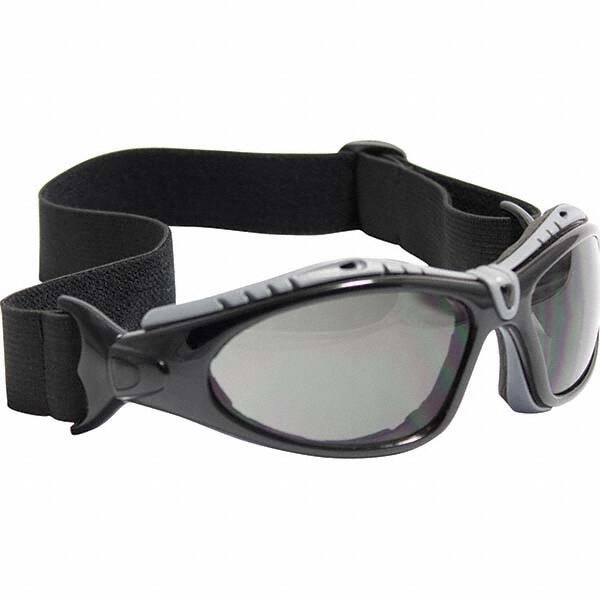 Safety Glass: Anti-Fog & Scratch-Resistant, Gray Lenses, Full-Framed, UV Protection MPN:250-50-0521