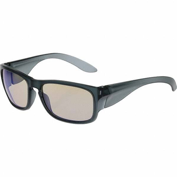 Safety Glass: Anti-Fog & Scratch-Resistant, Blue Lenses, Full-Framed, UV Protection MPN:250-57-0226