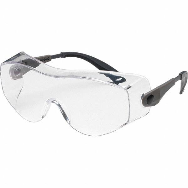 Safety Glass: Uncoated, Polycarbonate, Clear Lenses, Frameless, UV Protection MPN:250-98-0080