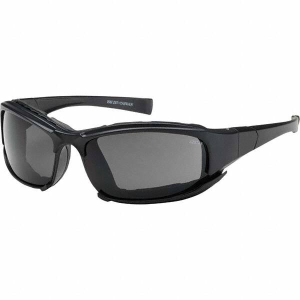 Safety Glass: Anti-Fog & Scratch-Resistant, Gray Lenses, Full-Framed, UV Protection MPN:250-CE-10091