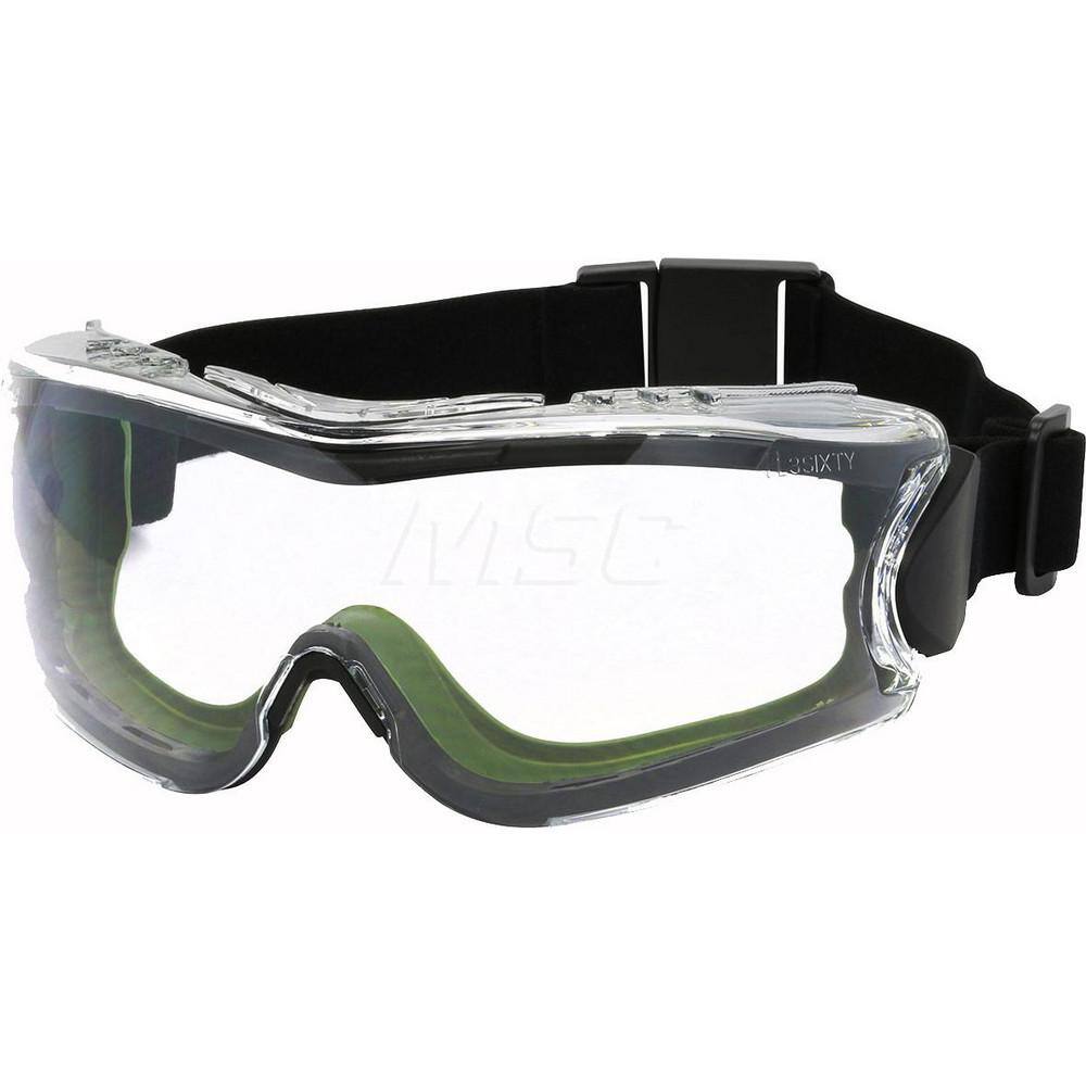 Safety Goggles: Chemical Splash, Anti-Fog & Anti-Scratch, Clear Polycarbonate Lenses MPN:251-63-0520