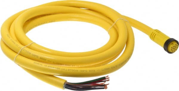 5 Amp, Female Straight to Pigtail Cordset Sensor and Receptacle MPN:302000A01F120