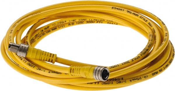 4 Amp, M8 Male Straight to Female Straight Cordset Sensor and Receptacle MPN:444030A10M040