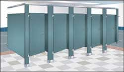 1 Steel In-Corner Washroom Partition Compartment MPN:IC13660-WGR