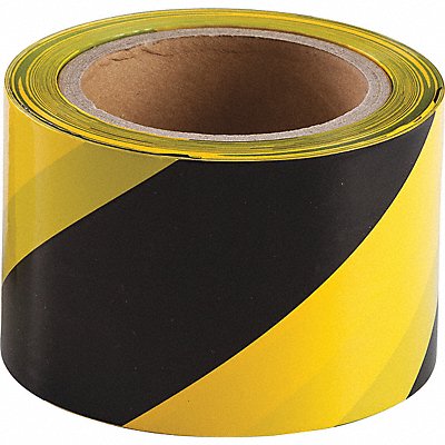 Barricade Tape Black/Yellow Polyethylene MPN:91214
