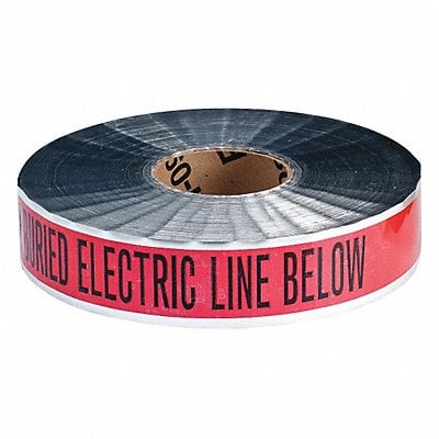 Detectble Underground Tape Rd/Blk 1000ft MPN:91601