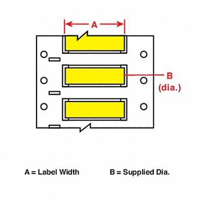 Wire Marking Sleeves 2 in W 0.182 in L MPN:3FR-094-2-YL