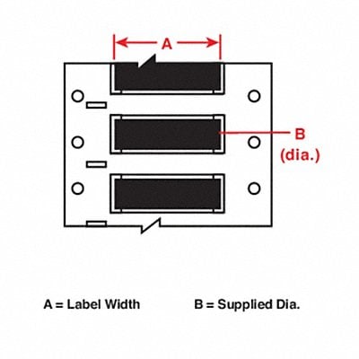 Wire Marking Sleeves 2 in W 0.235 in L MPN:3FR-125-2-BK