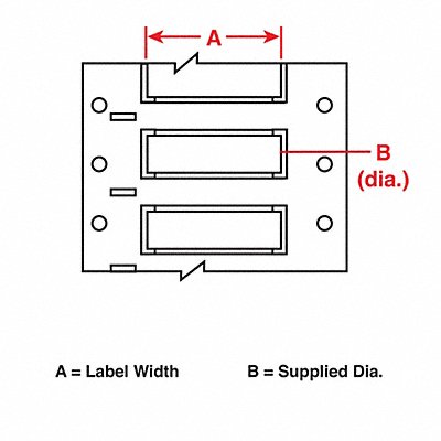 Wire Marking Sleeves 2 in W 0.235 in L MPN:3FR-125-2-WT
