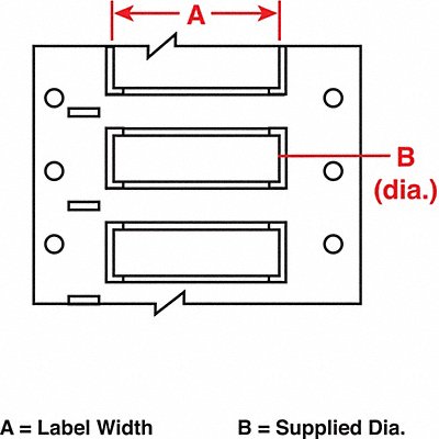 Wire Marking Sleeves 2 in W 0.182 in L MPN:3PS-094-2-BK-S