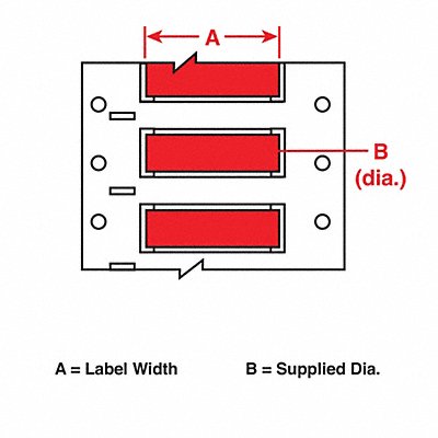 Wire Marking Sleeves Red 2 In W MPN:3PS-1000-2-RD