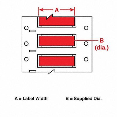 Wire Marking Sleeves Red 2 In W MPN:PS-1000-2-RD
