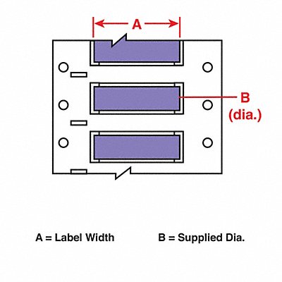 Wire Marking Sleeves 2 in W 0.235 in L MPN:PS-125-2-VT