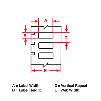 Therm Transfer Label Self Lam 2x1 MPN:THT-137-427-3-AW