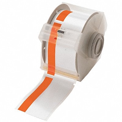 Printer Tape White/Orange 100 ft L MPN:113158
