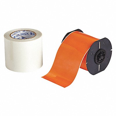 Label Tape Cartridge Orange 4 in.W MPN:B30C-4000-483OR-KT