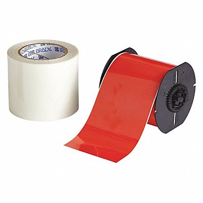 Label Tape Cartridge Red 4 in.W MPN:B30C-4000-483RD-KT