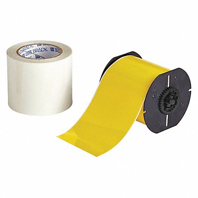 Label Tape Roll Yellow 4 in W MPN:B30C-4000-483YL-KT