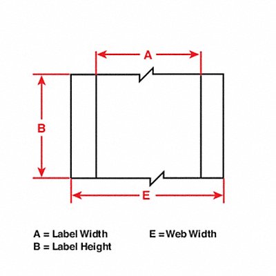 ThermTransLabel MetallizedPoly 300 ftx4 MPN:THT-107-428