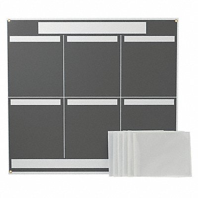 LEAN METRIC BOARD 37.25INX34.25IN GREY MPN:114614